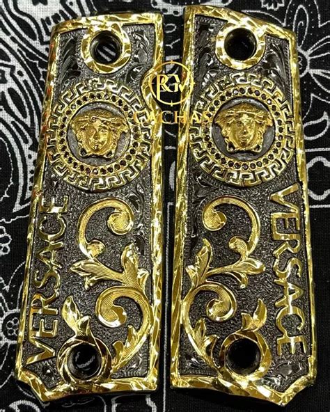 1911 versace grips|1911 FULL SIZE Versace Style Polished Gold – Cander Trade LLC.